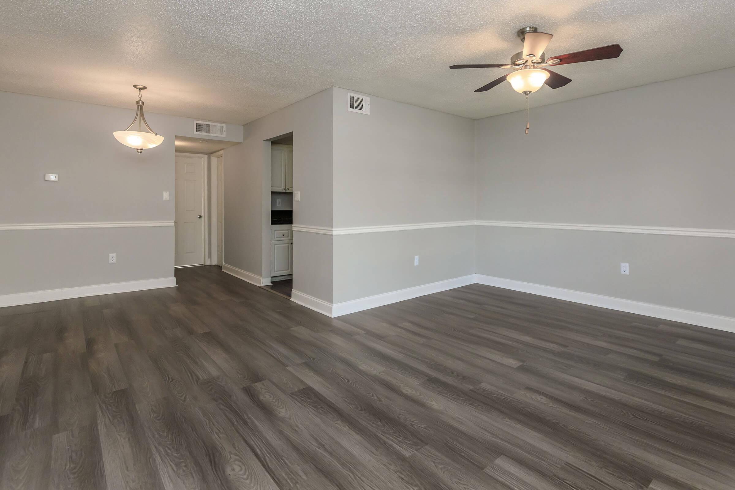 a room with a wooden floor