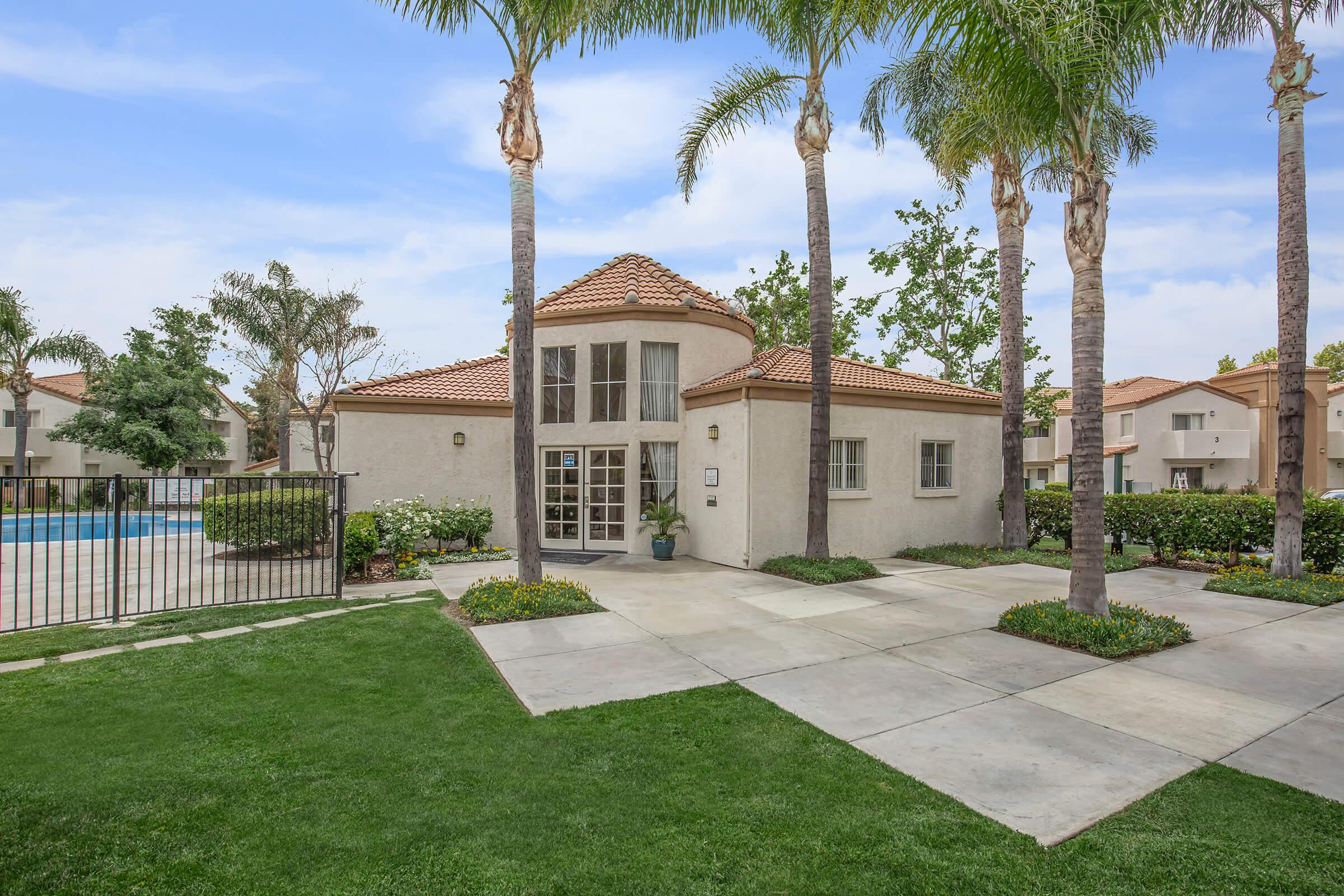 a large lawn in front of a house