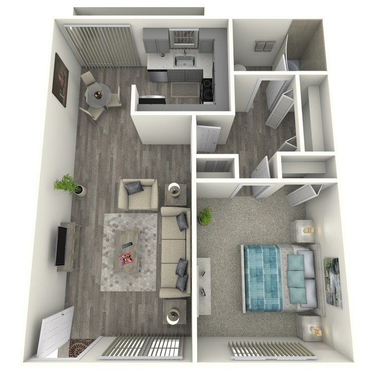 Floor plan image of 1x1 Classic
