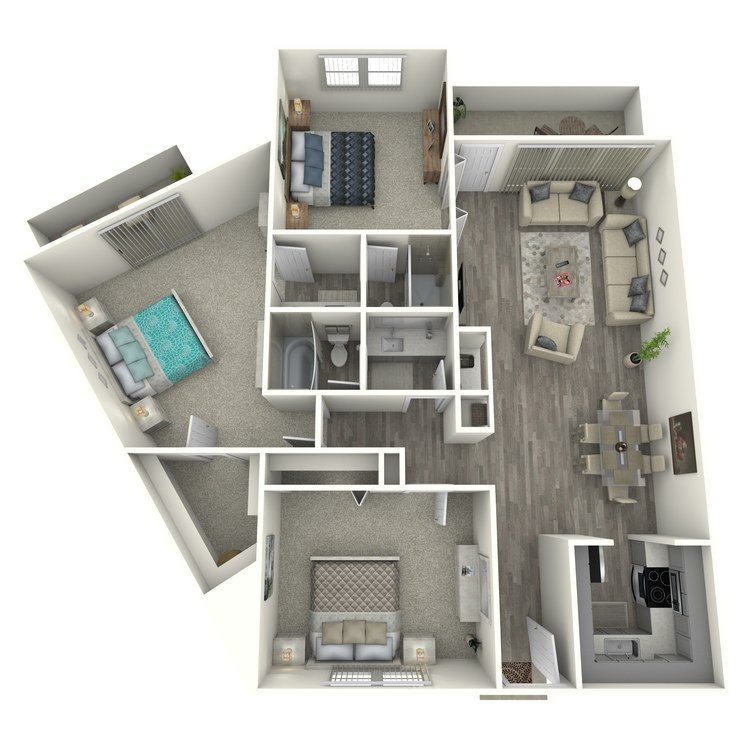 Floor plan image of 3x2 Classic