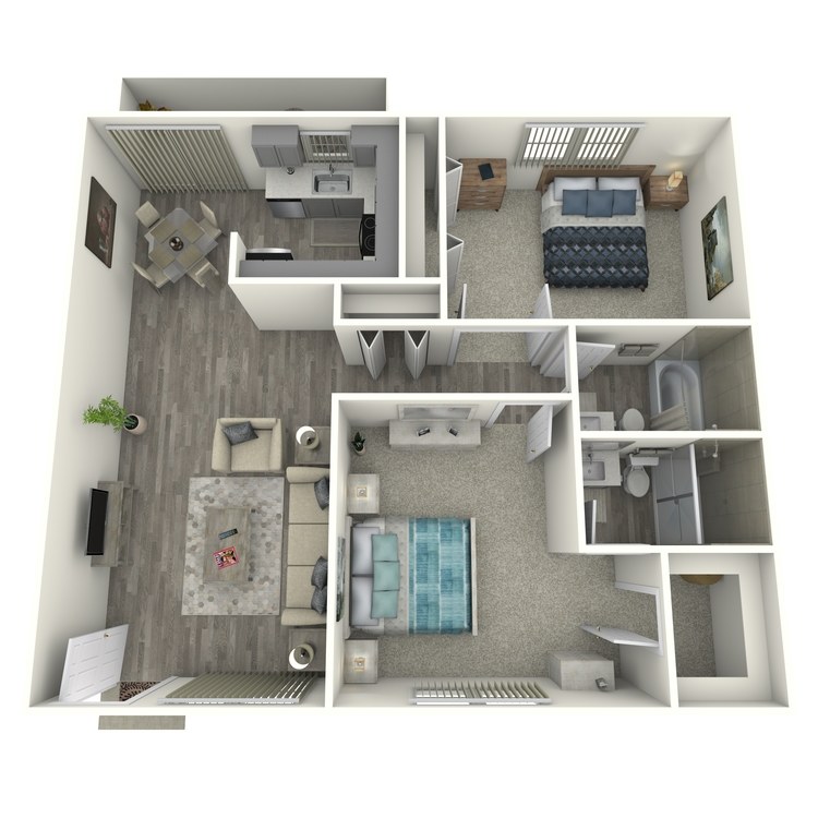 Floor plan image of 2x2 Small Classic