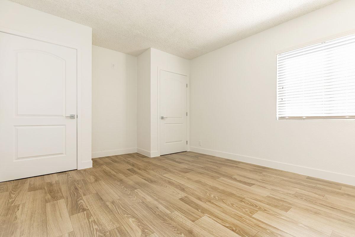 a room with a wooden floor