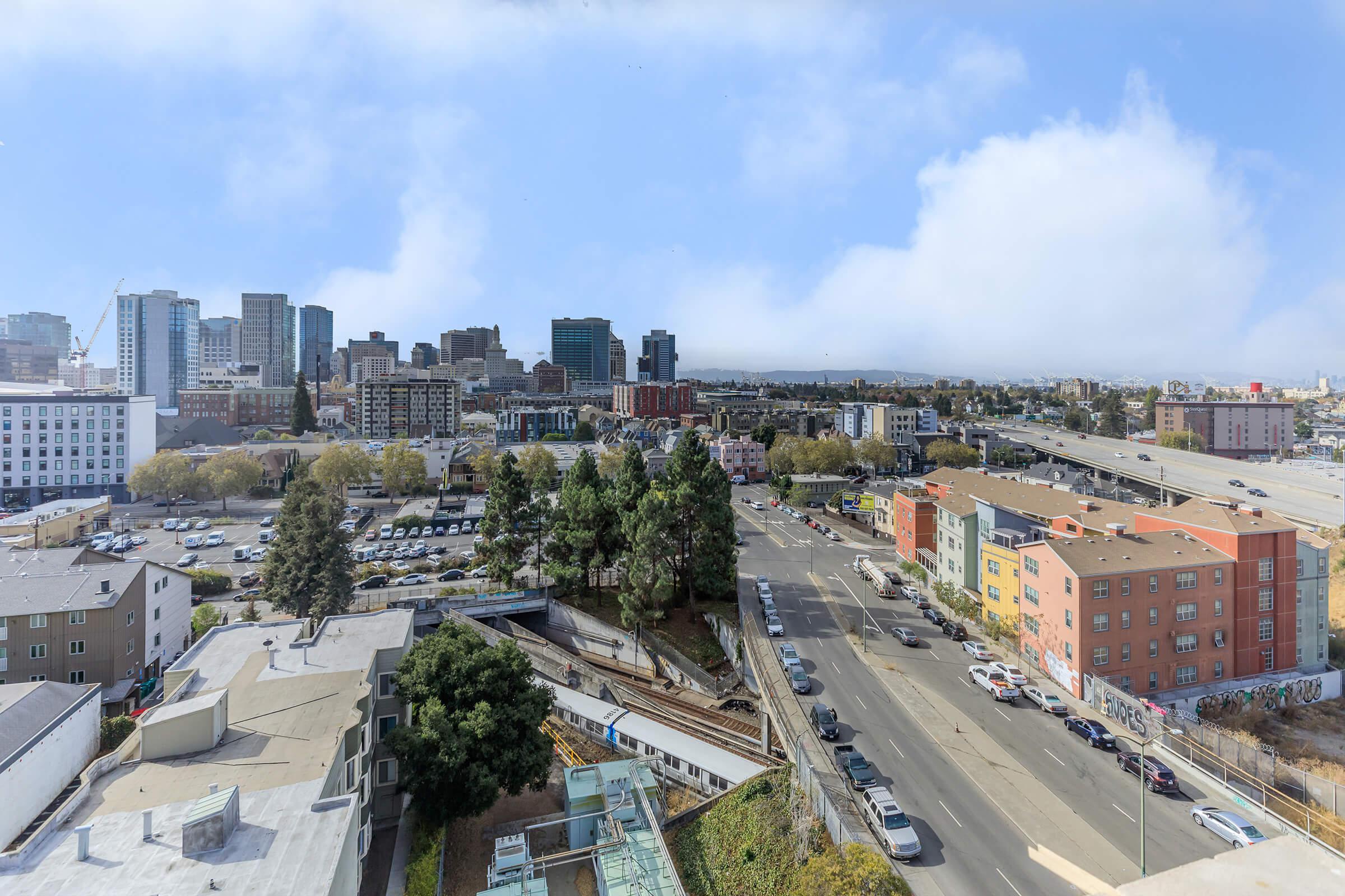 Rooftop view of the city