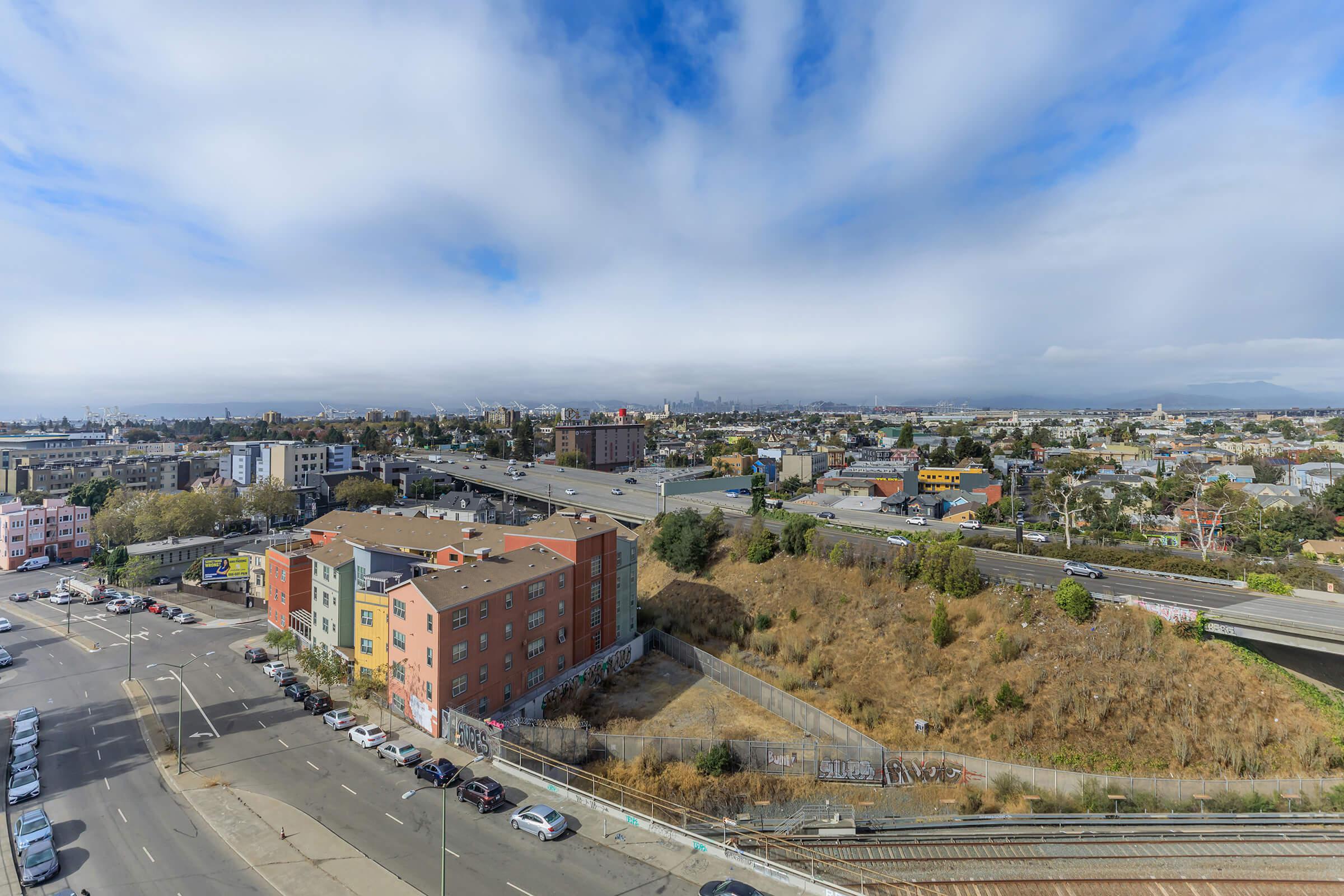 Northgate Terrace rooftop view of the city