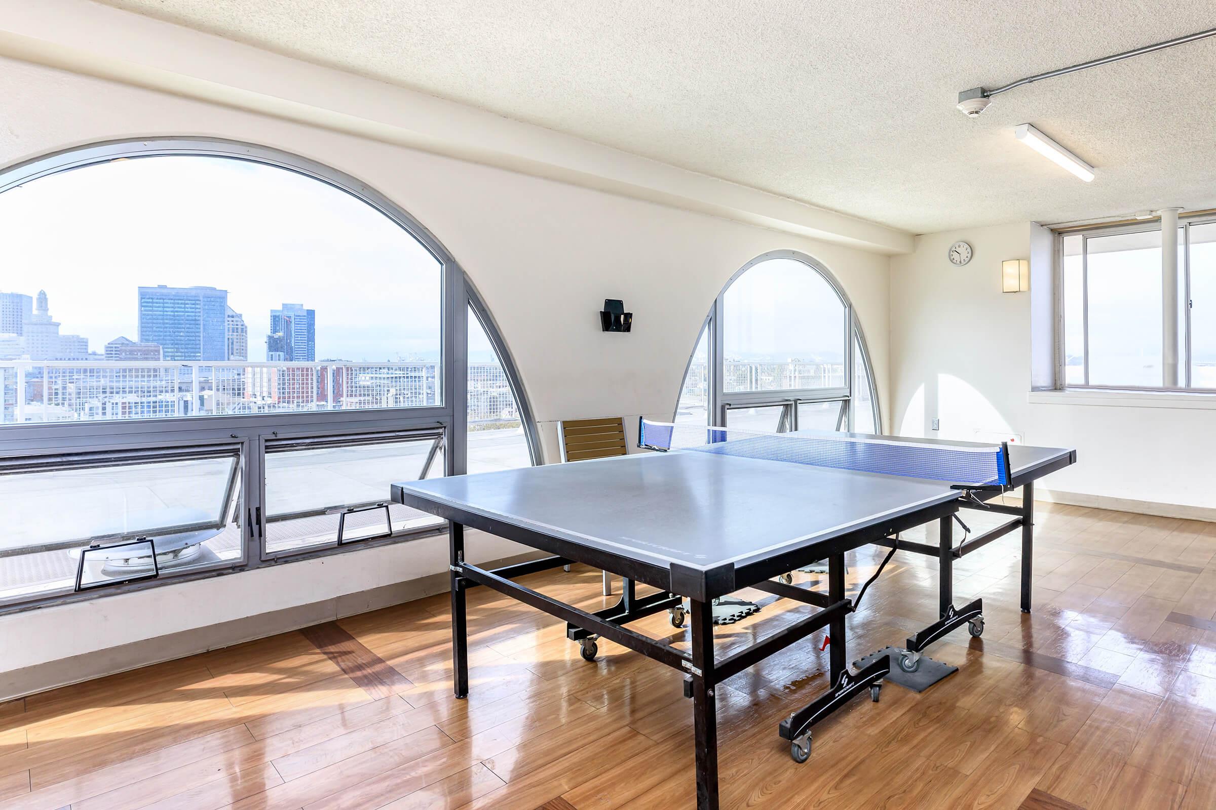 Northgate Terrace community room with table tennis