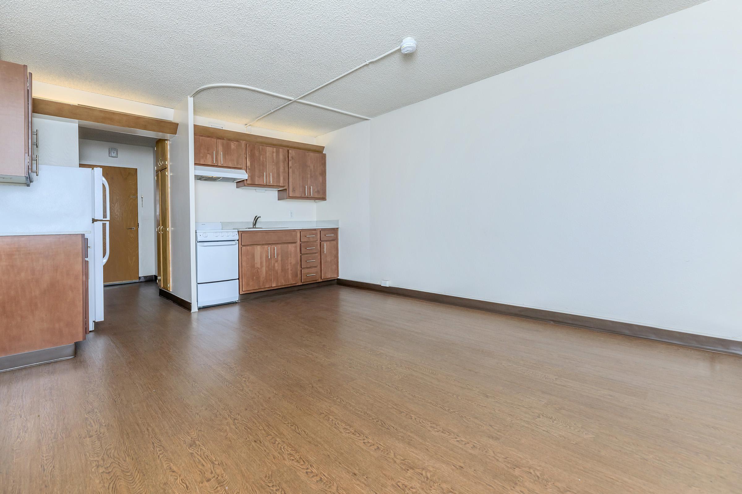 Living room with wooden floors