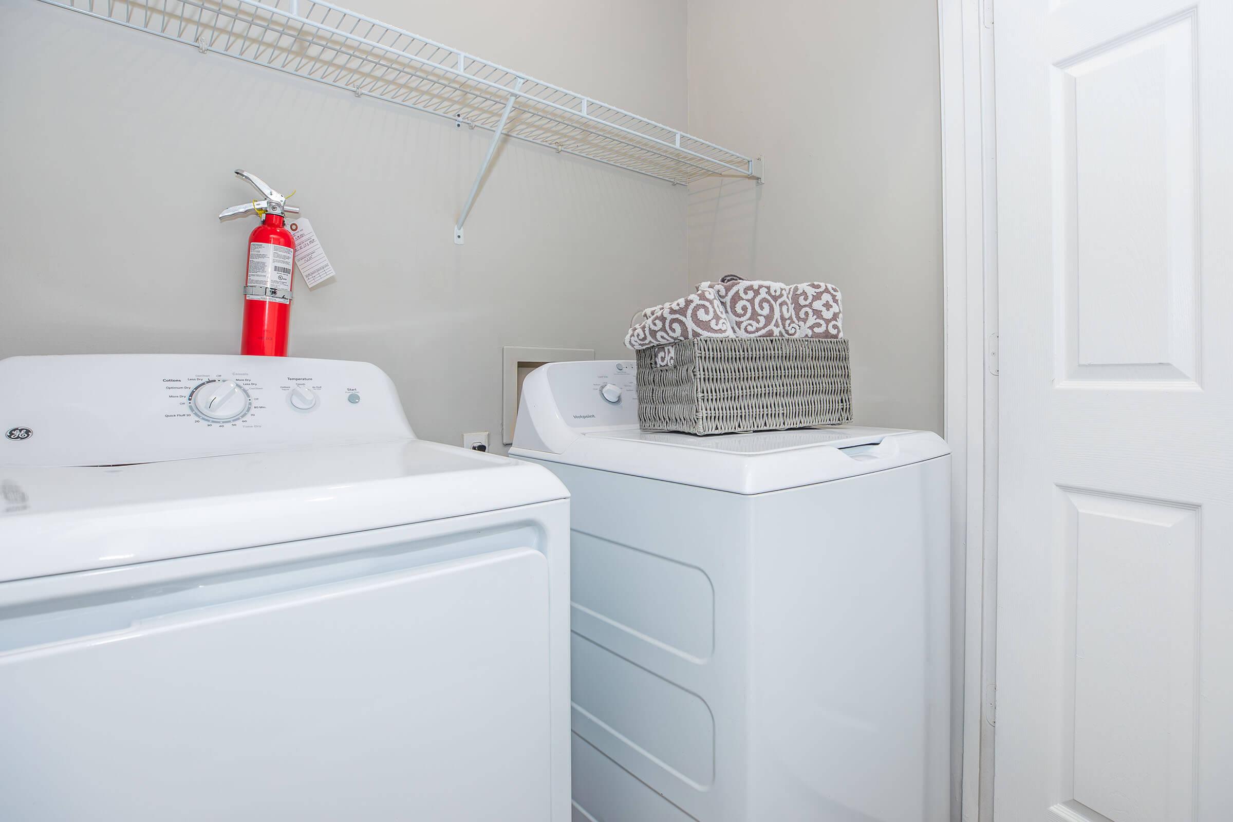 a refrigerator in a room