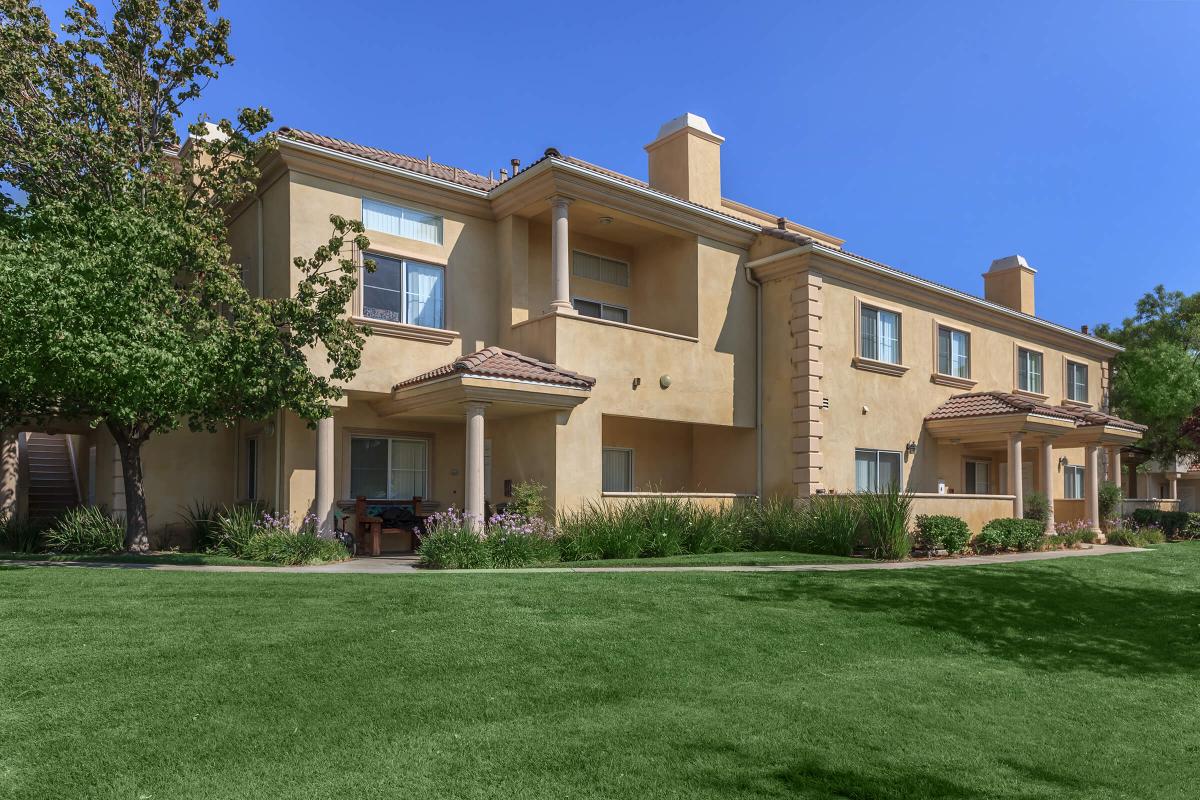 a large lawn in front of a house