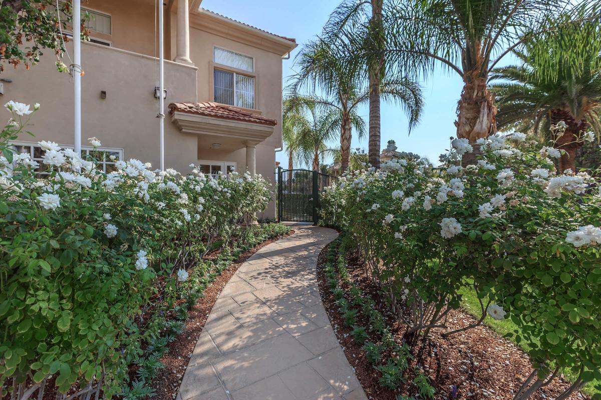 a house with bushes in front of a building