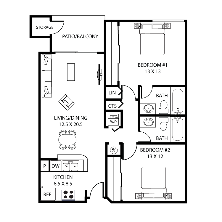 Floor plan image of San Marcos