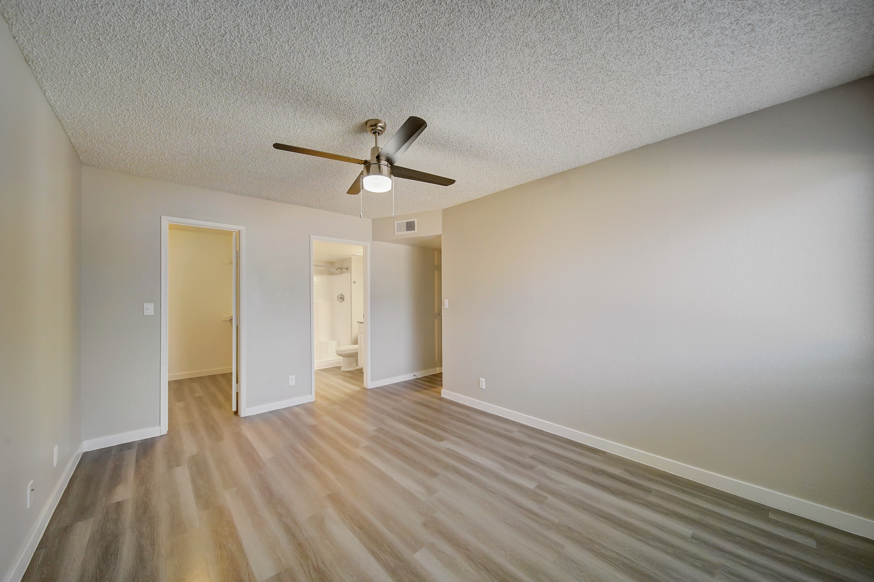 a room with a wooden floor