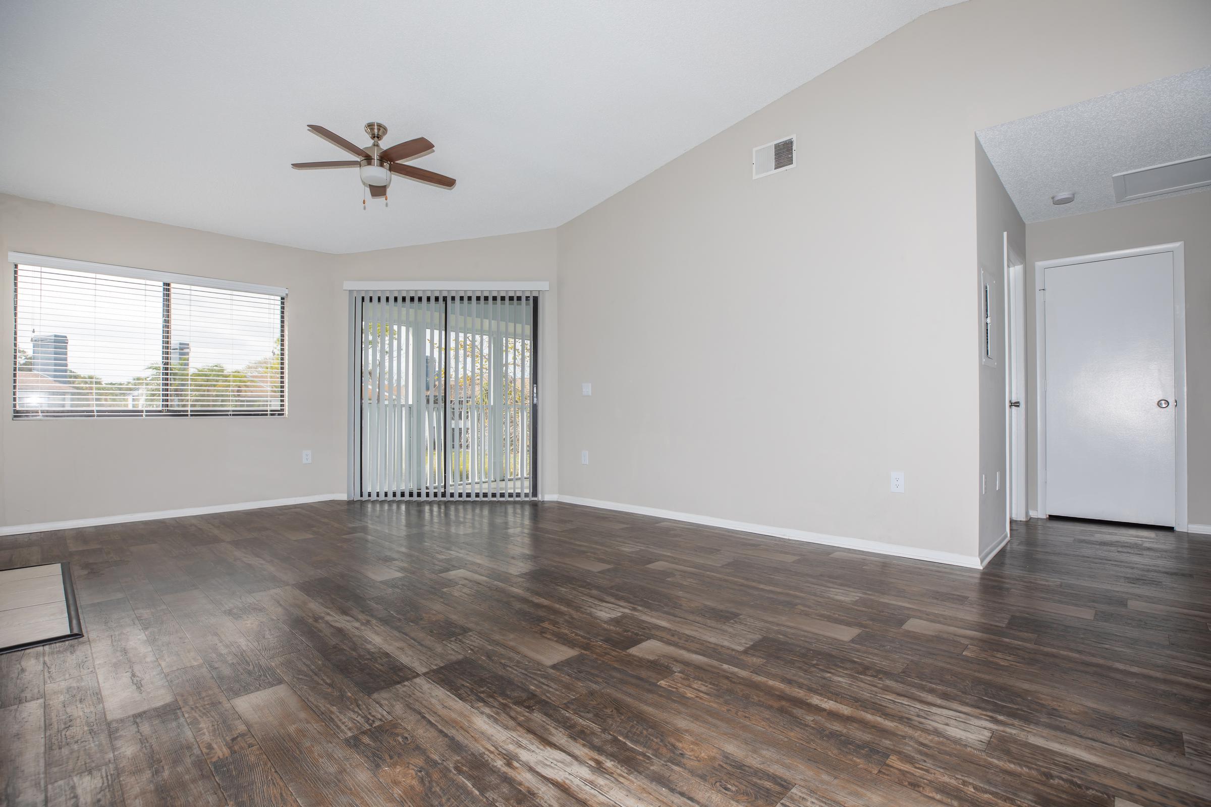 a room with a wooden floor