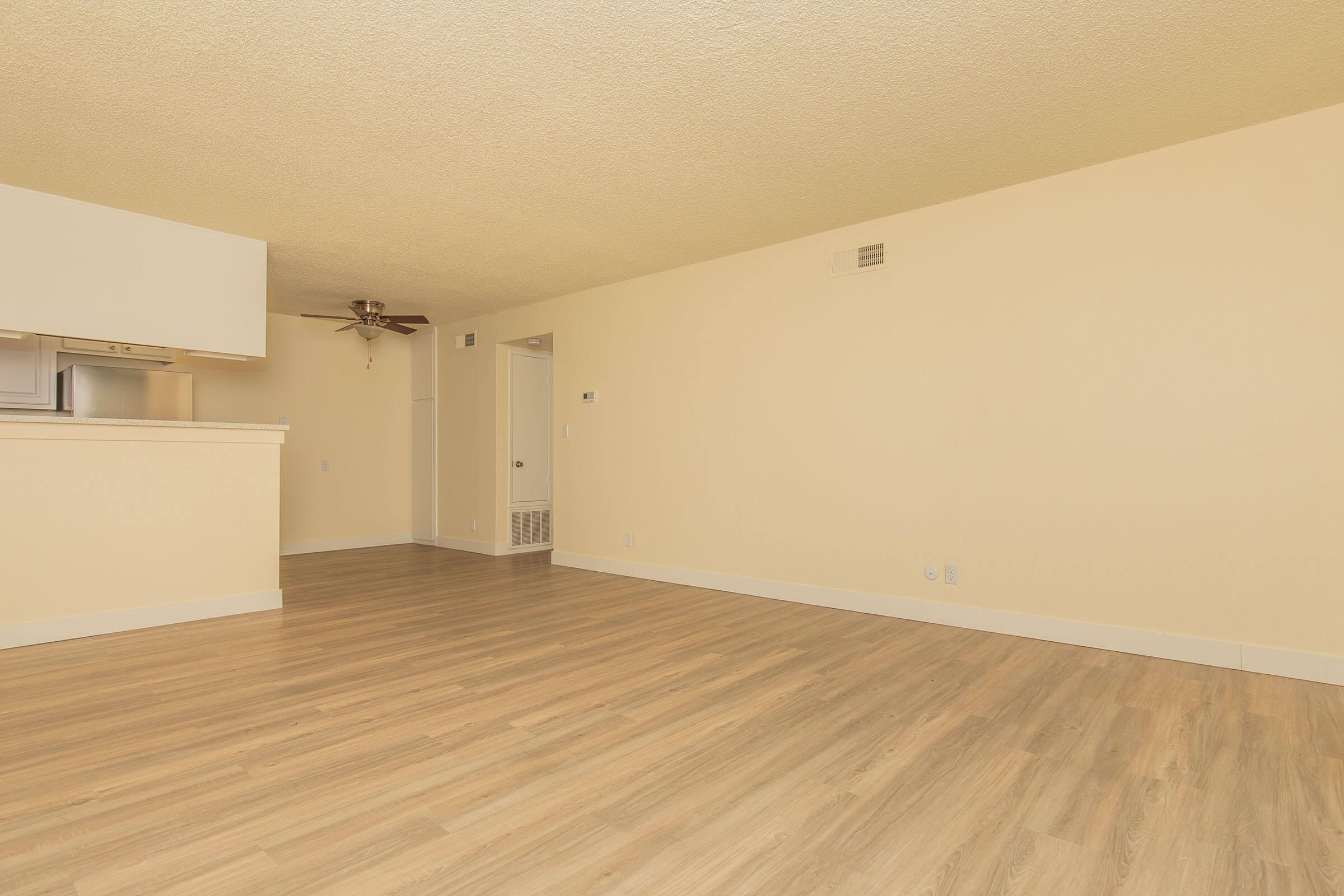 a room with a wooden floor