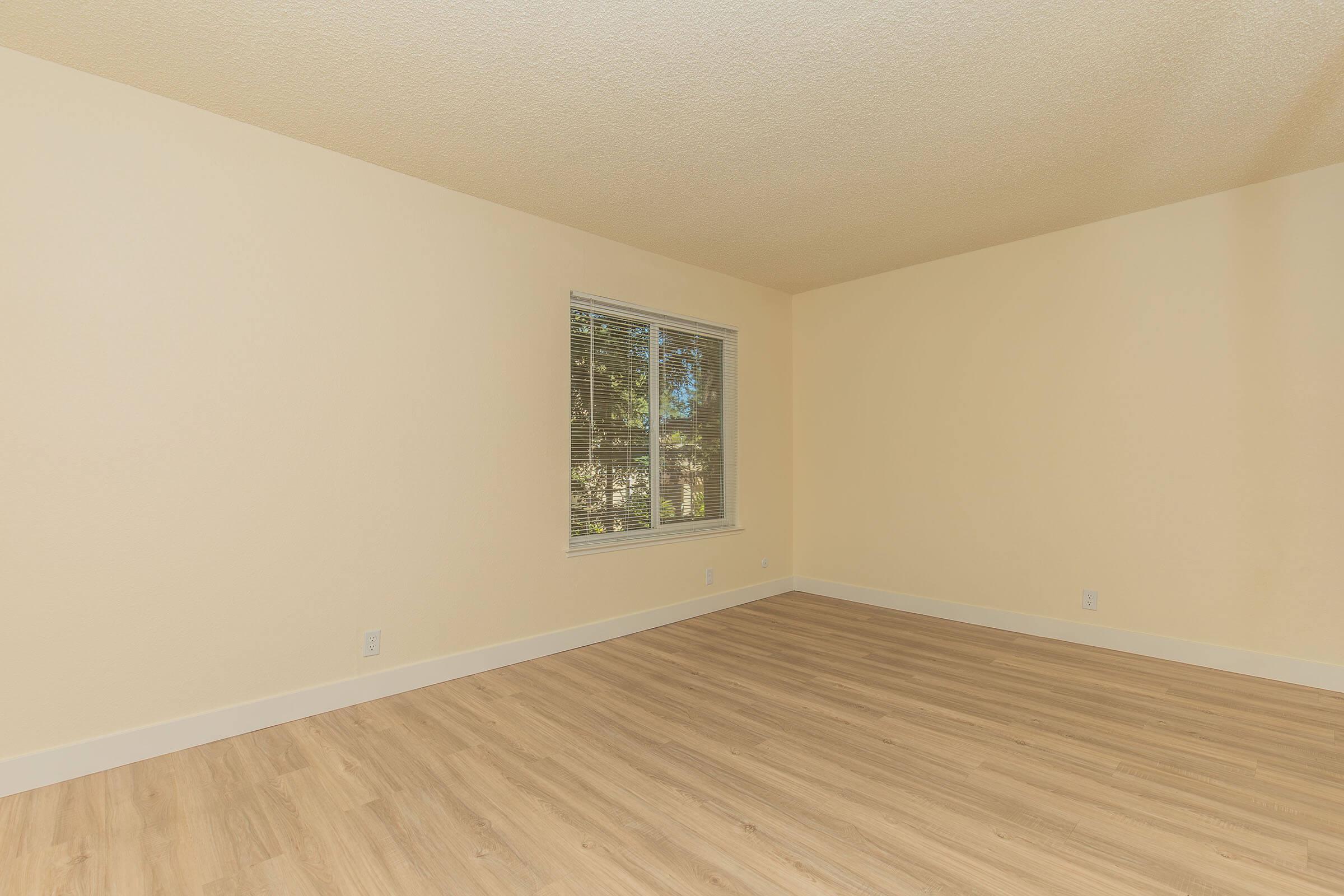 a room with a wood floor