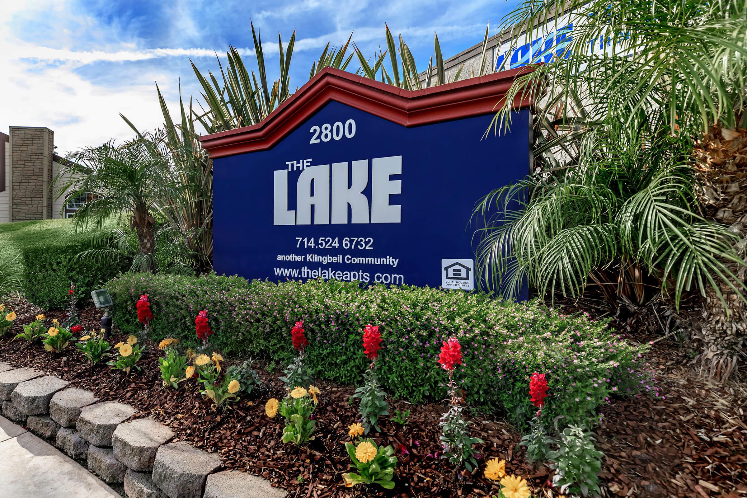 Landscaping at The Lake in Fullerton, CA