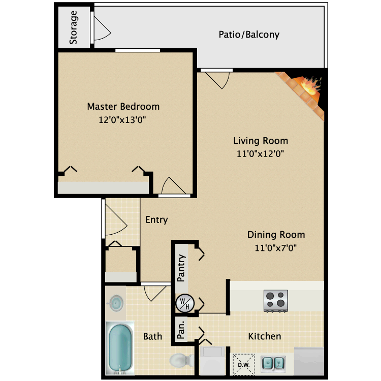 Floor plan image of A1