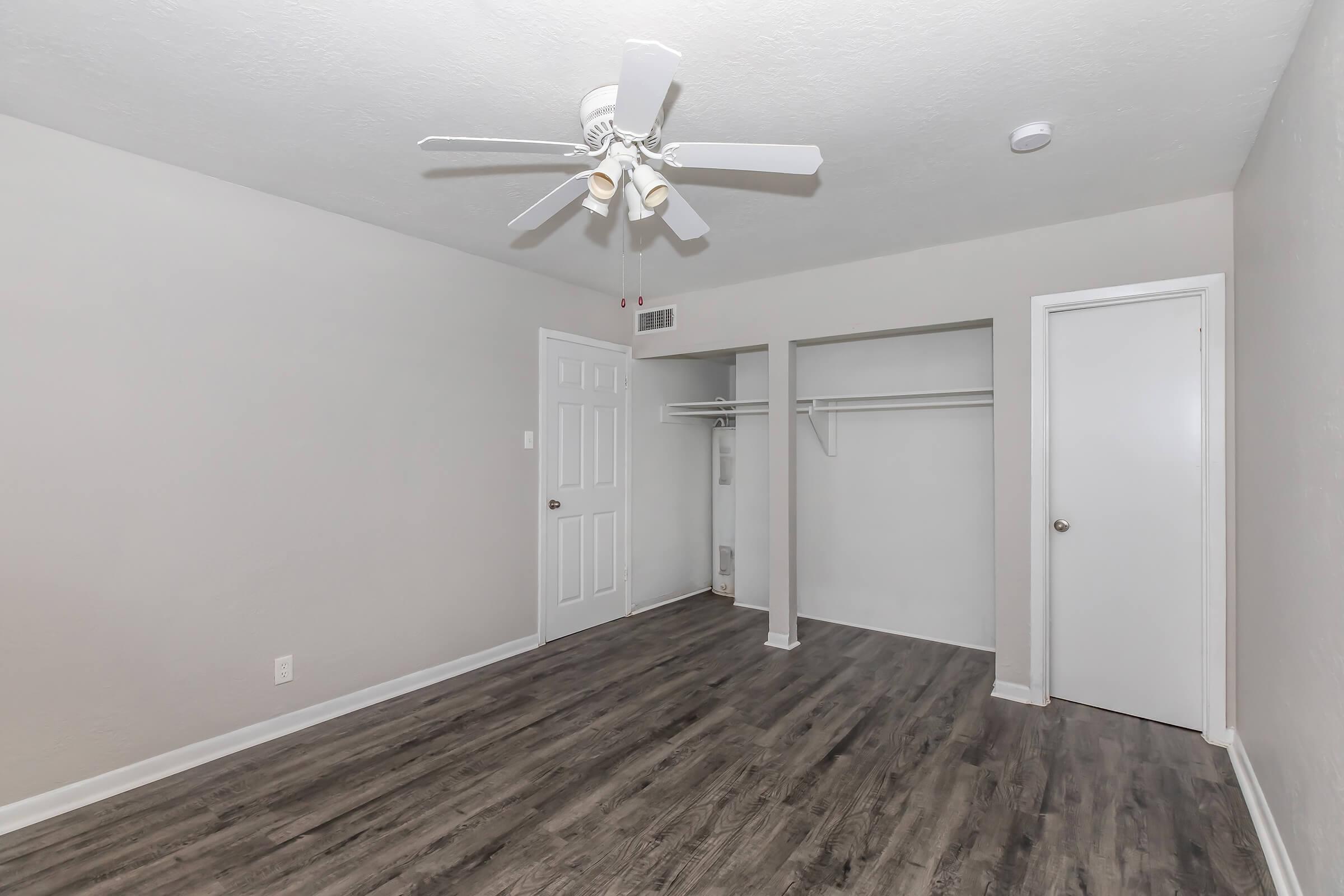 a room with a wooden floor