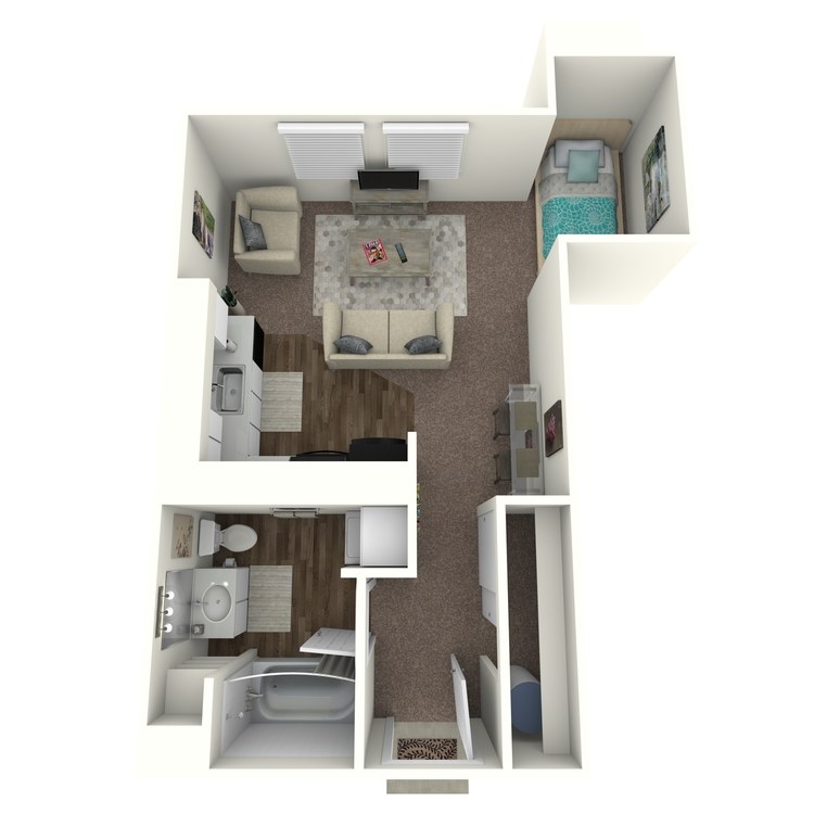 Floor plan image of Studio D
