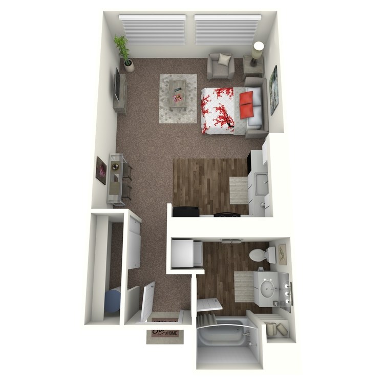 Floor plan image of Studio B