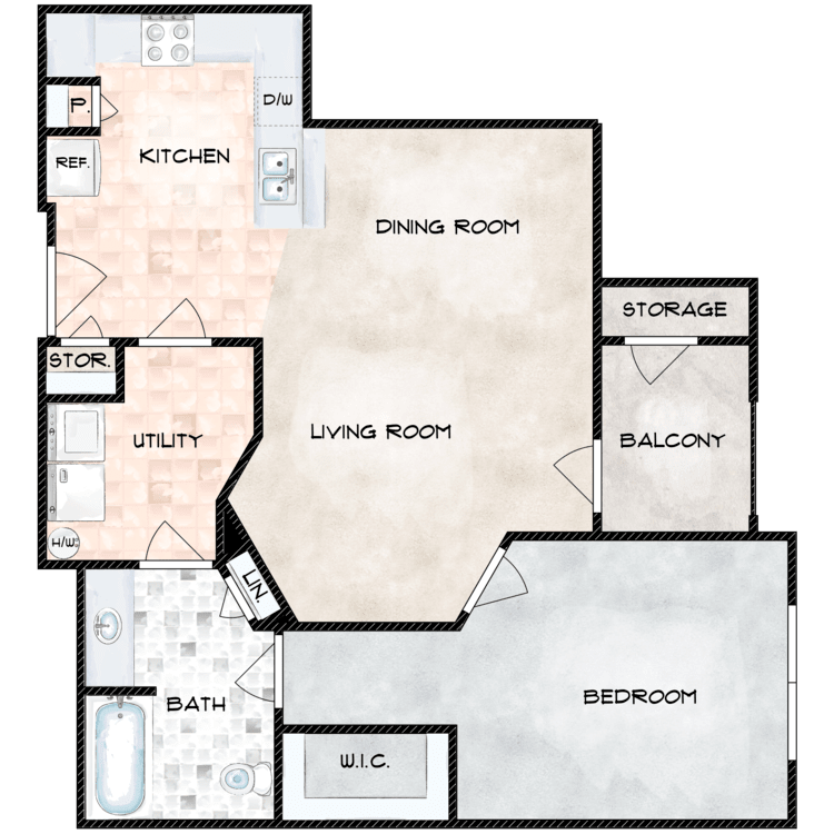 The Hampton floor plan image