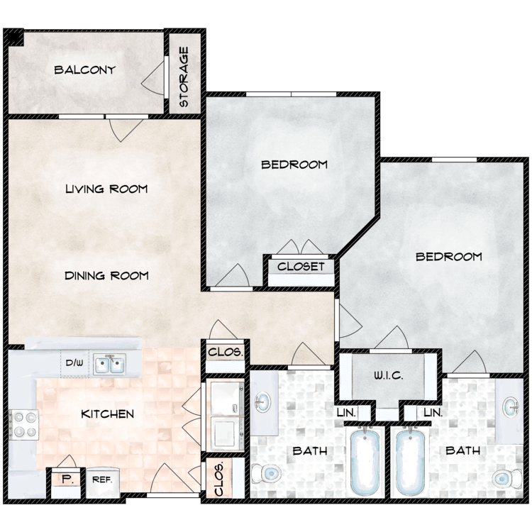 The Oliver floor plan image