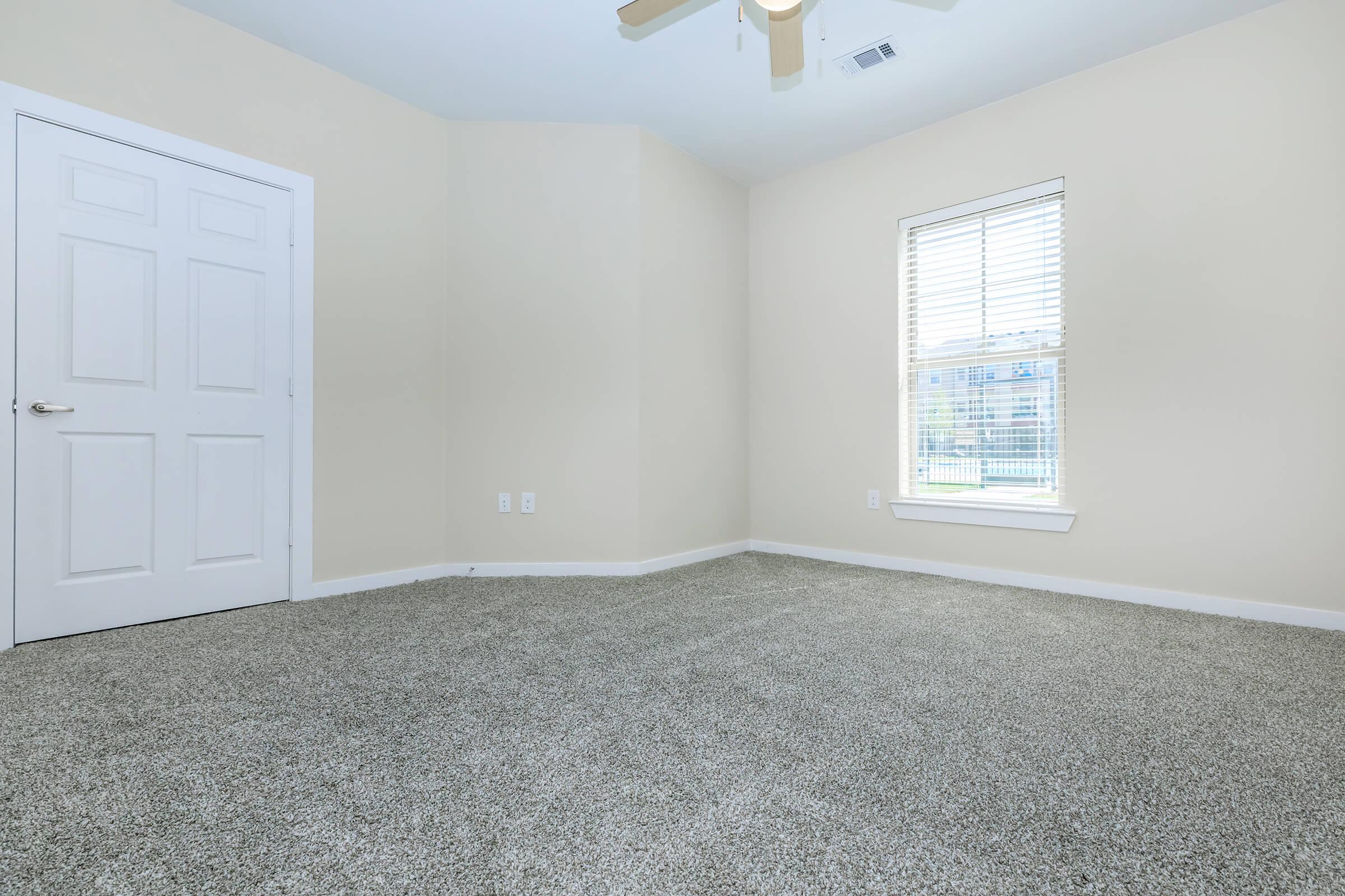 Apartments in Leander - Hills at Leander Spacious Bedroom with an Expansive Closet, Plush Carpeting, and Many More Great Amenities