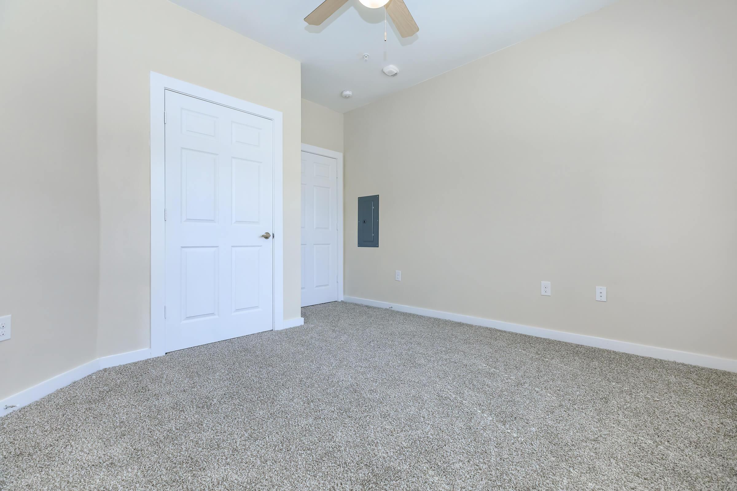 Apartments in Leander - Hills at Leander Spacious Bedroom with an Expansive Closet, Plush Carpeting, and Many More Great Amenities