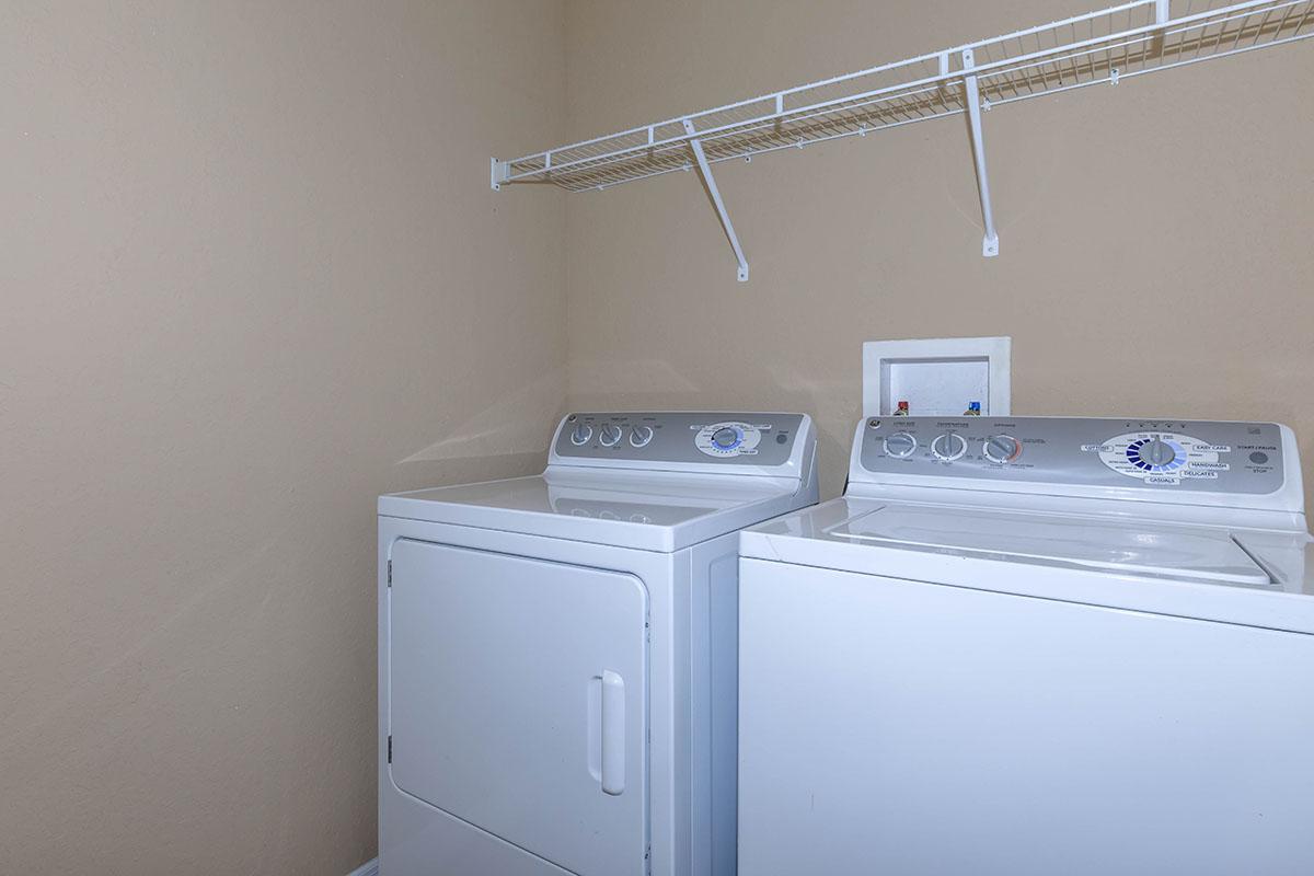 Laundry Room Here at The Club At Hidden River in Tampa, Florida
