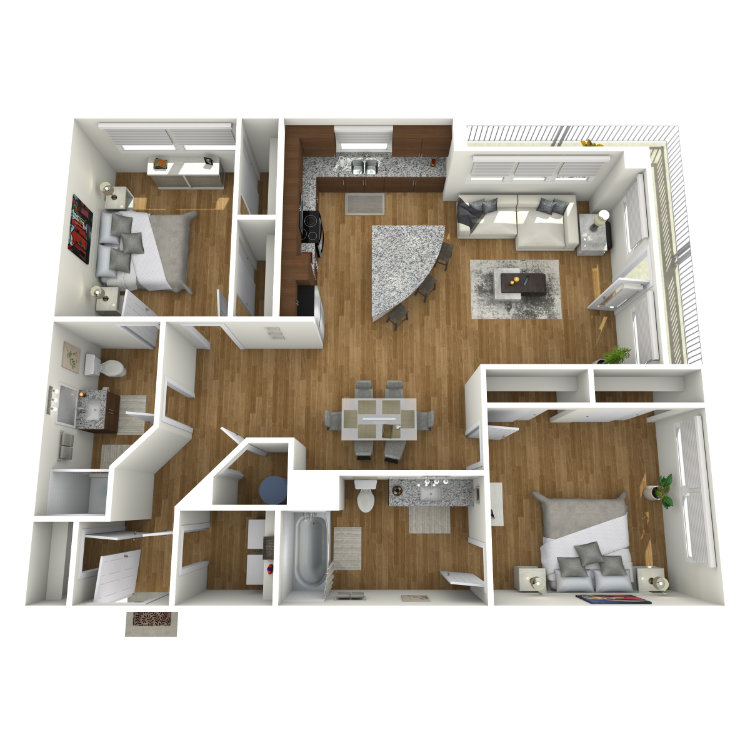 Floor plan image of Warhol
