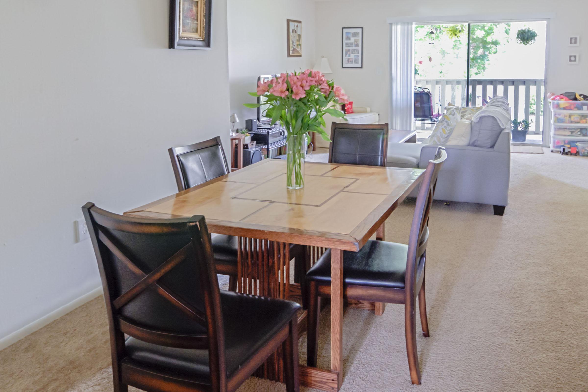 a dining room table