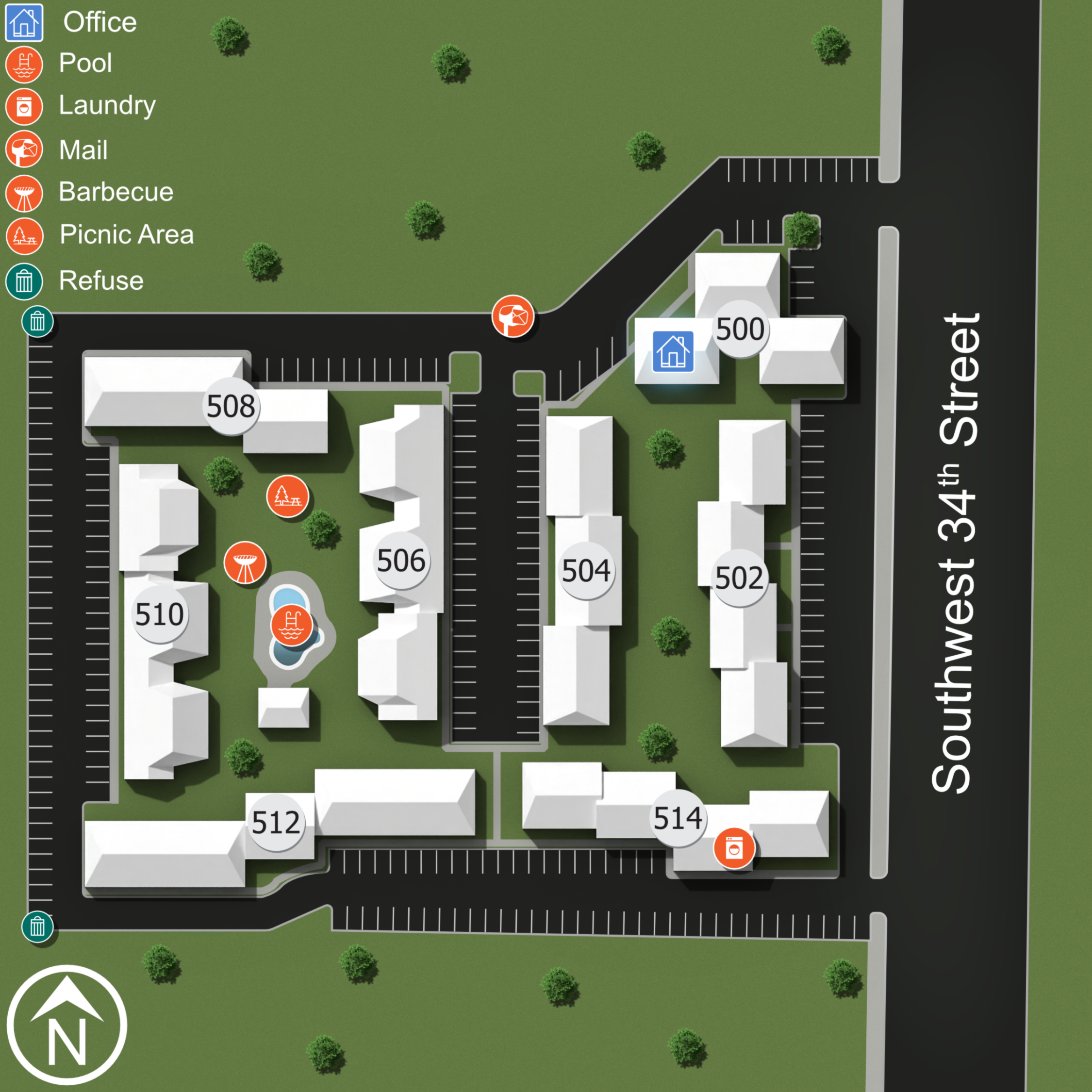 We make every effort to make our website accessible to anybody, especially those with disabilities. If you have question in terms of the relative location of an amenity or apartment home, please give us a call.