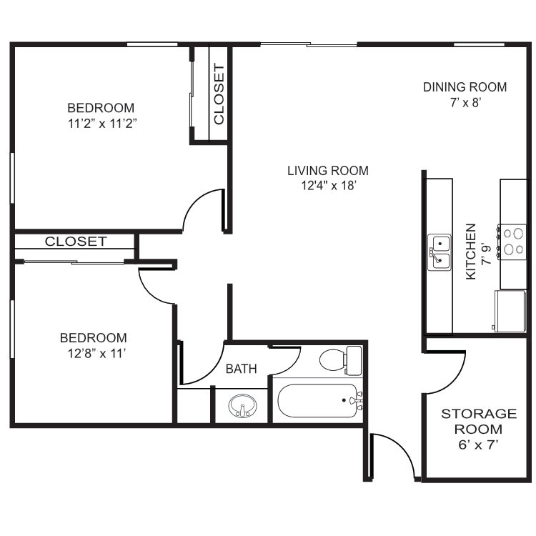 21A Northwest Renovated floor plan