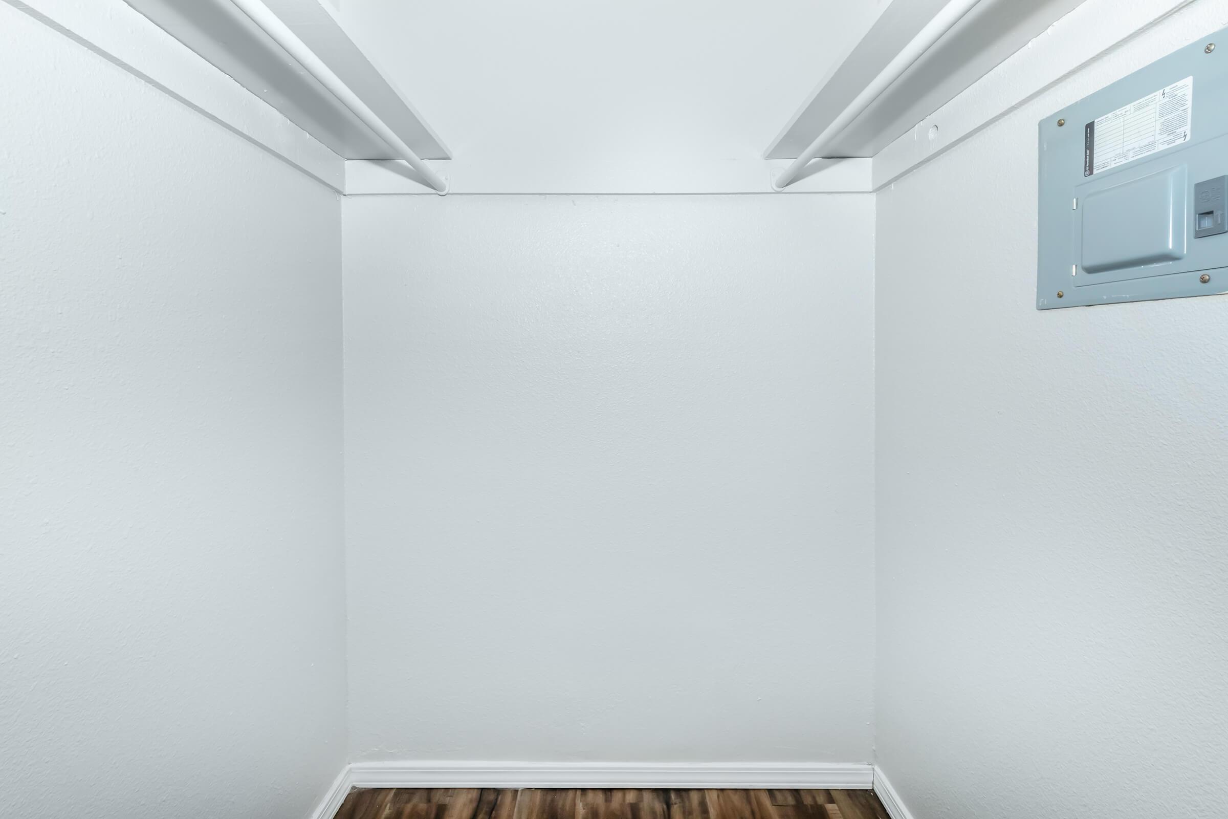 a close up of an empty room