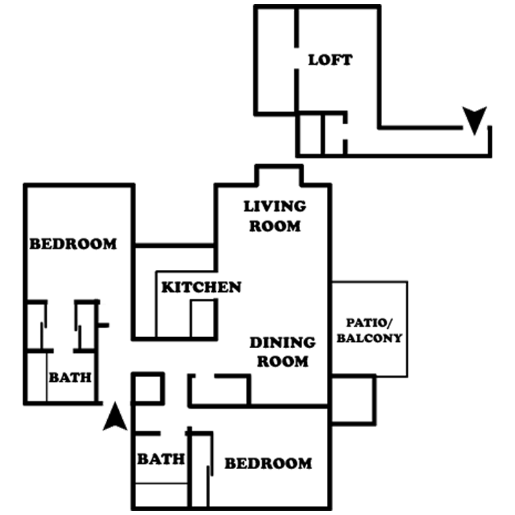 Floor plan image of Eucalyptus with Loft