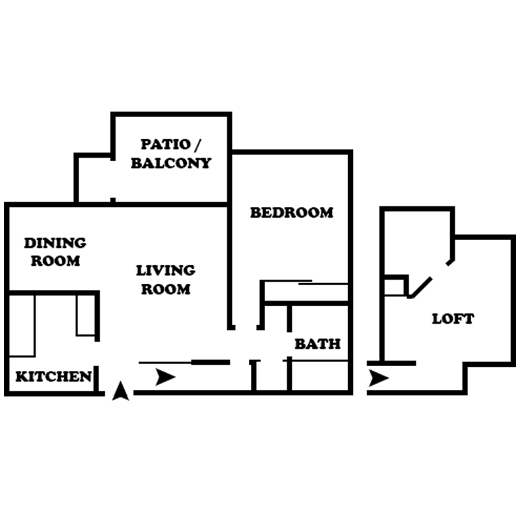 Floor plan image of Sycamore with Loft