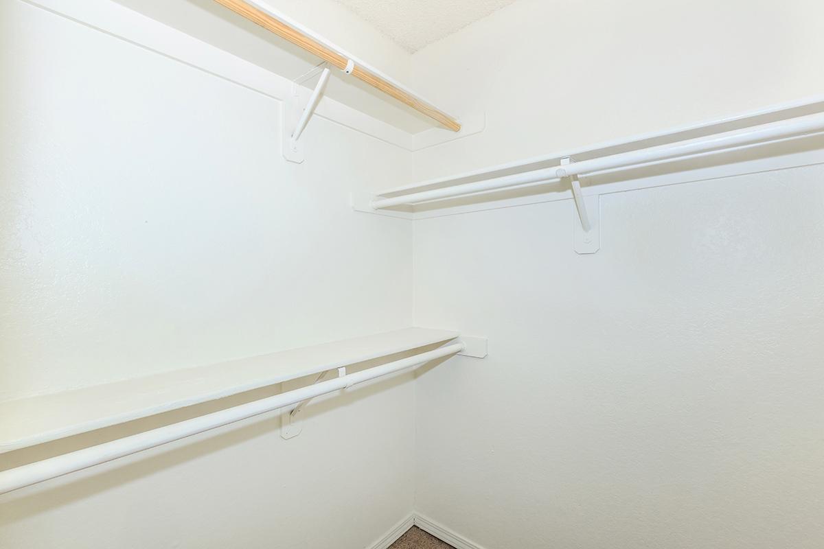 WALK-IN CLOSET IN SELECT HOMES