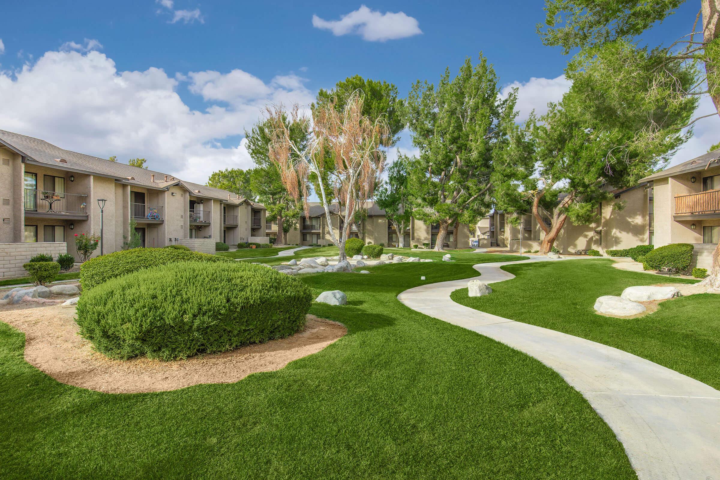 a large lawn in front of a house