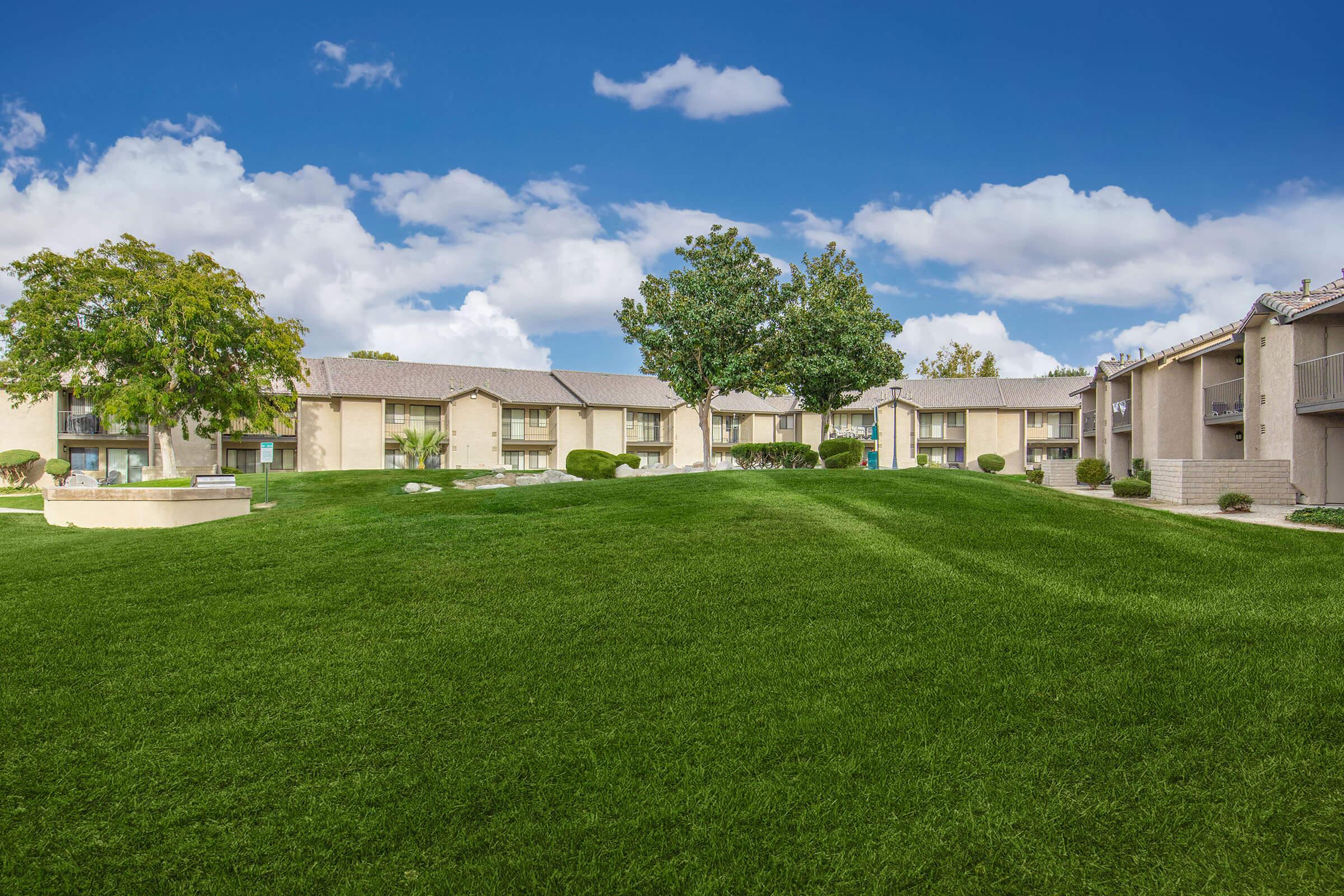 a large lawn in front of a house