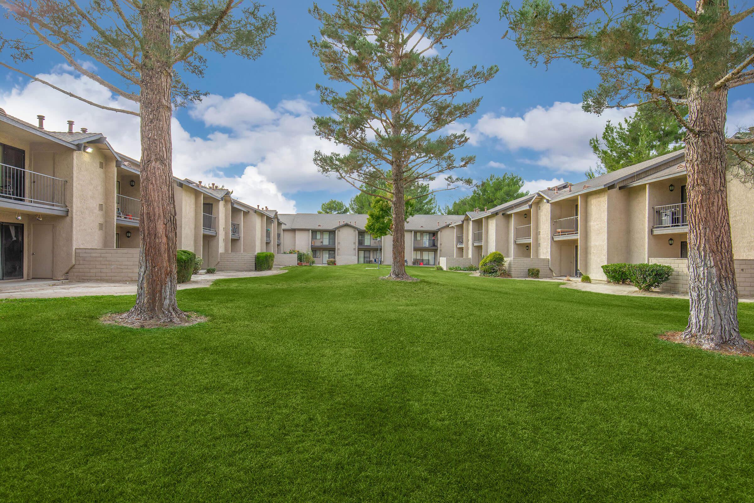 a large lawn in front of a house