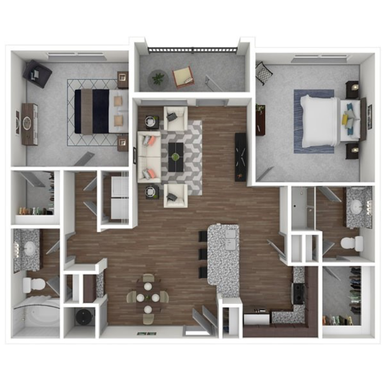 The Industrial floor plan