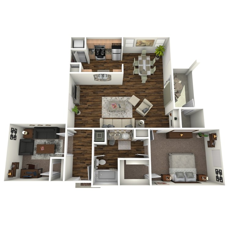 Floor plan image of Chenin Blanc + Den