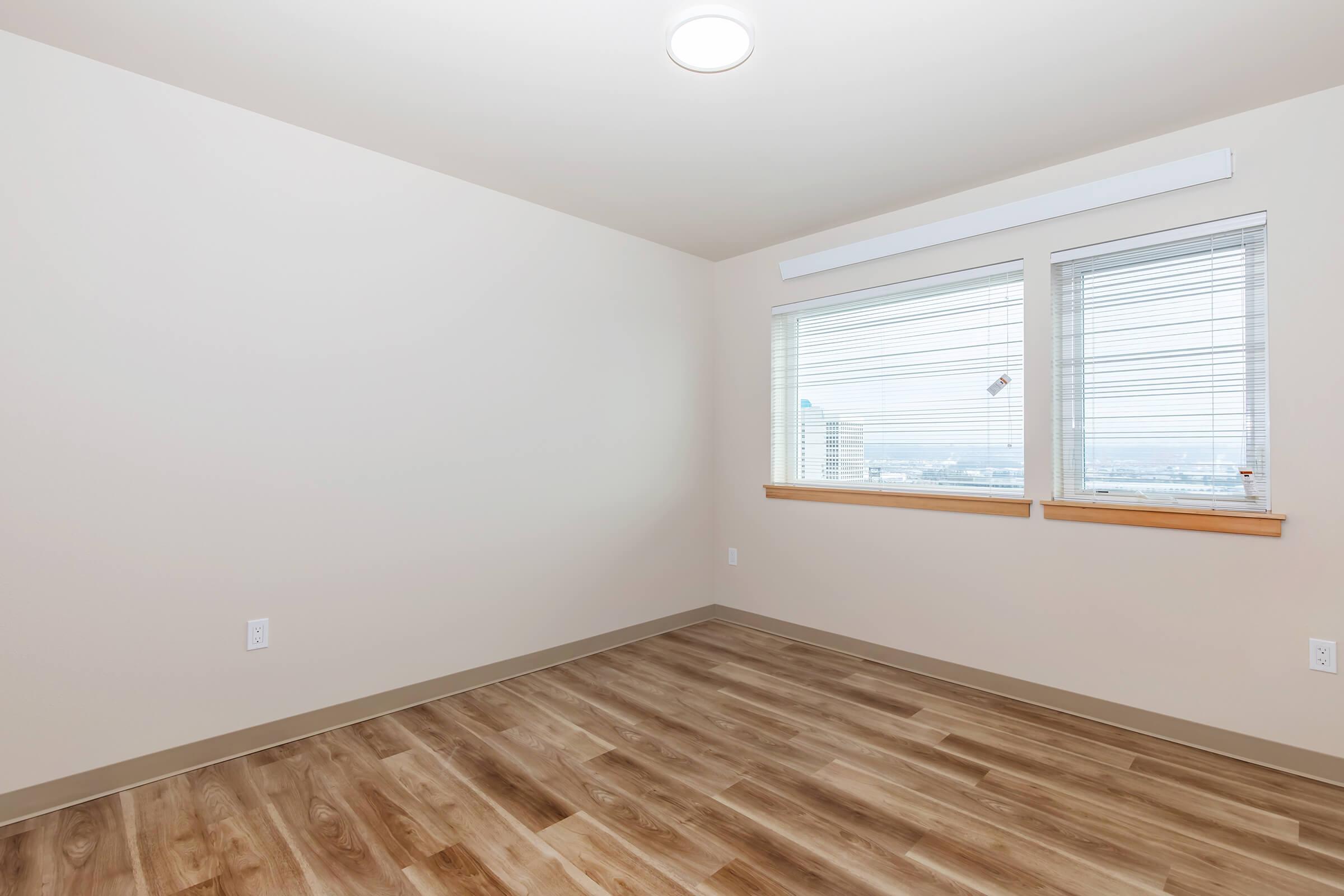 a room with a wooden floor