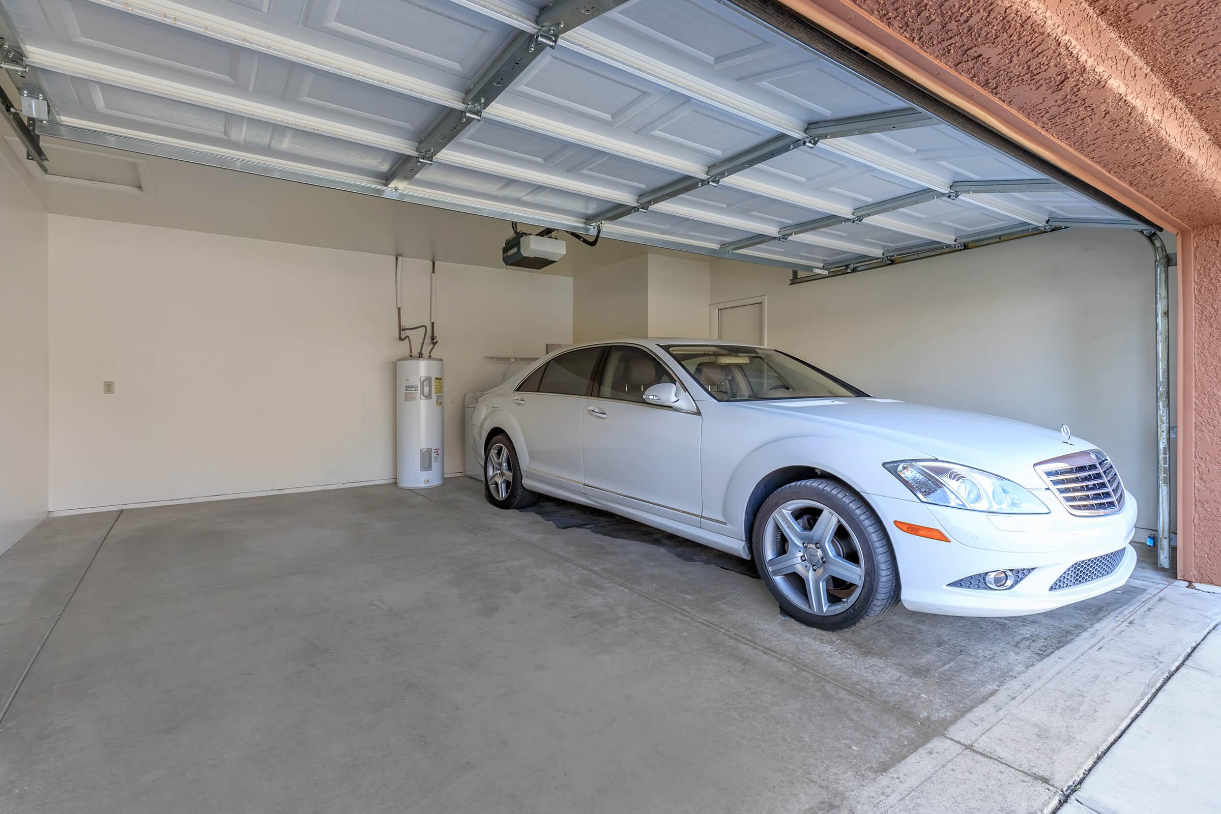 a car parked on the side of a building