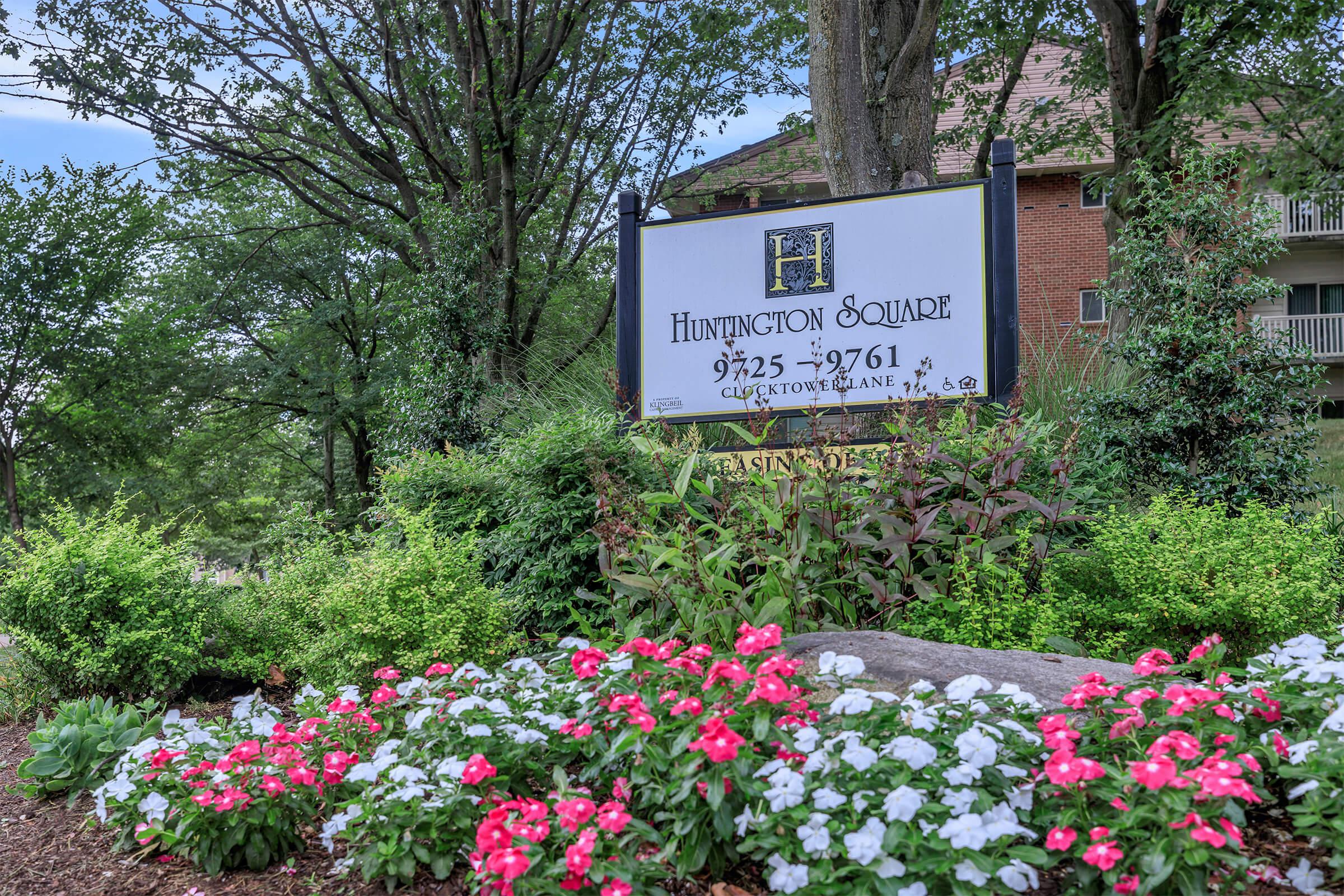 Landscaping at Huntington Square Apartments in Columbia, MD