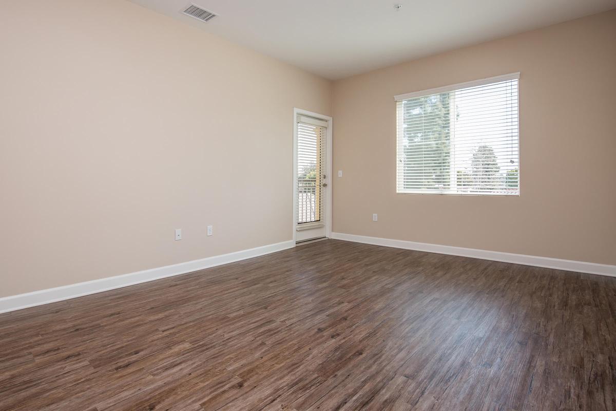 a room with a wood floor