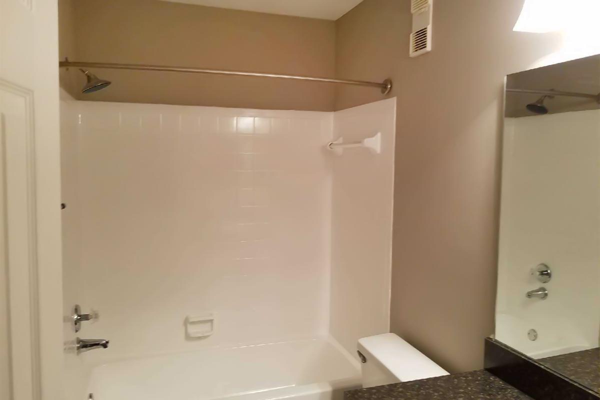Modern bathroom at Ansley at Harts Road in Jacksonville, Florida