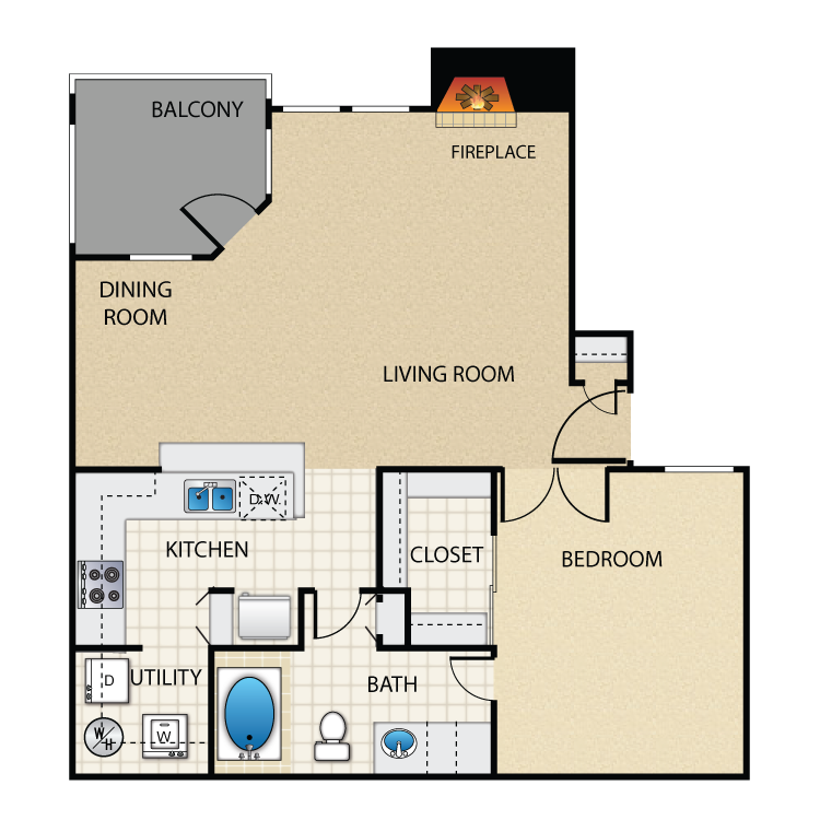Floor plan image of Caribbean