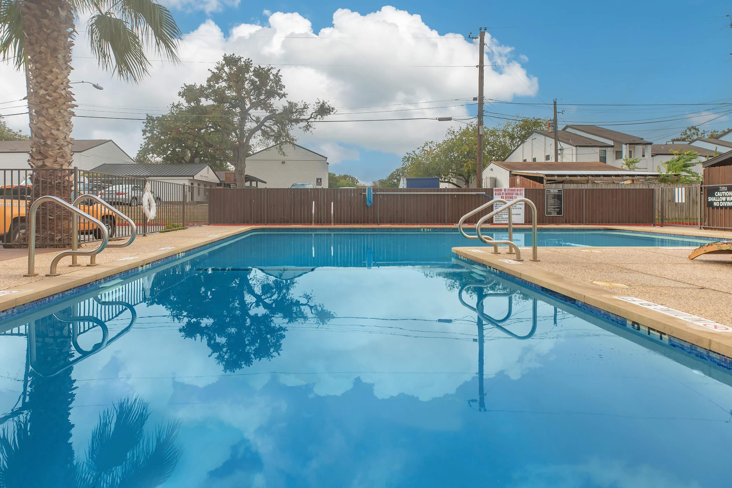 a large pool of water
