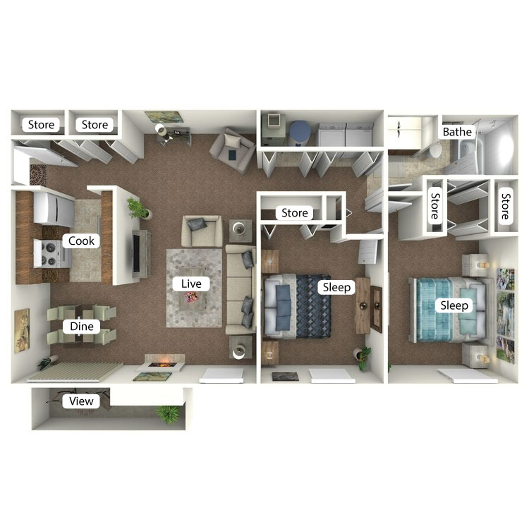 Floor plan image of The Maxinkuckee