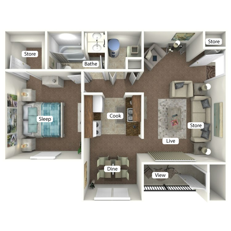Floor plan image of The Tippecanoe